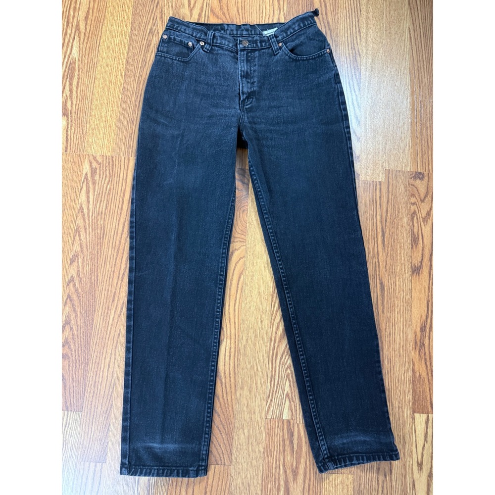 Vintage 90s Jordache Jeans 11/12 Black High Rise Straight Leg Mom Jeans